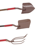 3pcs 1:12 Miniature Garden Tools Set