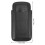 Leather Cigarette Case 3-Piece Capacity Portable Storage Box Black 2