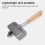 Double-Sided Non-Stick Aluminum Sandwich Maker with Removable Handle, 310mm 6