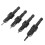 Precision Countersunk Drills 4Pcs Hex Shank - Cemented Carbide for Screws 16