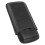 Leather Cigarette Case 3-Piece Capacity Portable Storage Box Black 8