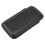 Leather Cigarette Case 3-Piece Capacity Portable Storage Box Black 12