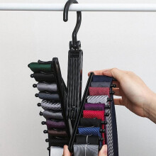 2 Pcs Plastic Necktie Organiser Rotating Display