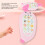 Bilingual Baby Teether Phone Toy, Pink, 15x7cm, Multi-Mode Educational 5