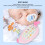Bilingual Baby Teether Phone Toy, Pink, 15x7cm, Multi-Mode Educational 10