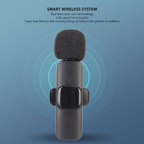 Wireless Lavalier Microphone 2x80mAh, 3.5mm, 20-20KHz, 9ms Delay 2