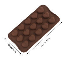 Heart Shaped Silicone Mould 15 Holes