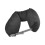 Cuscino da viaggio portatile a forma di U, 15,5x61cm, nero 12