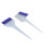 2 Stück Blau doppelseitiger Nylon-Haar-Highlighting-Borsten mit Glitter-Griff 13