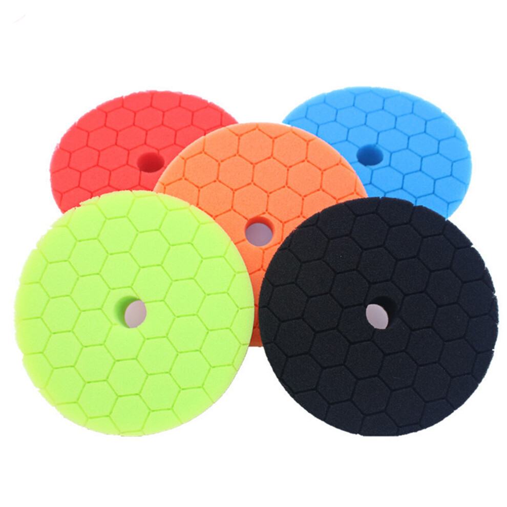 5Pcs 6 Inch Sponge Buffing Pads For Car Waxing Polishing And Sealing 4941390566935