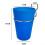 Round Pegboard Organizer with Cup Holder and Tool Storage Hooks, Blue, 6Pack for Workshop 2