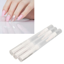 3er Pack 2,5 ml transparente Twist-Stifte, wiederverwendbarer Nagelöl-Flüssigkeit mit Pinsel