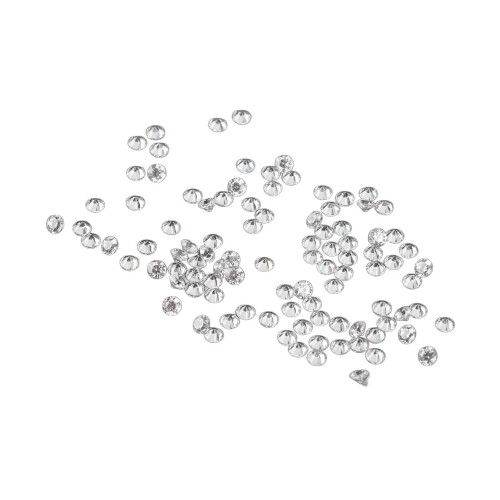 Circón transparente 100 piezas 2mm gemas mini afiladas 1