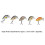 5 Pcs Realistic Mini Fishing Crankbaits 18