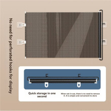 Retractable Pet Safety Gate Baby Barrier Indoor Mesh Fence Stair Barrier for Dogs Kitten with Reinforced Strip Prevent A