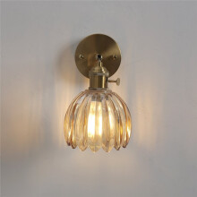 Vintage Vägglampa Tulpanglas Vägglampaskärm Vardagsrum Bakgrund Vägglampor Grön