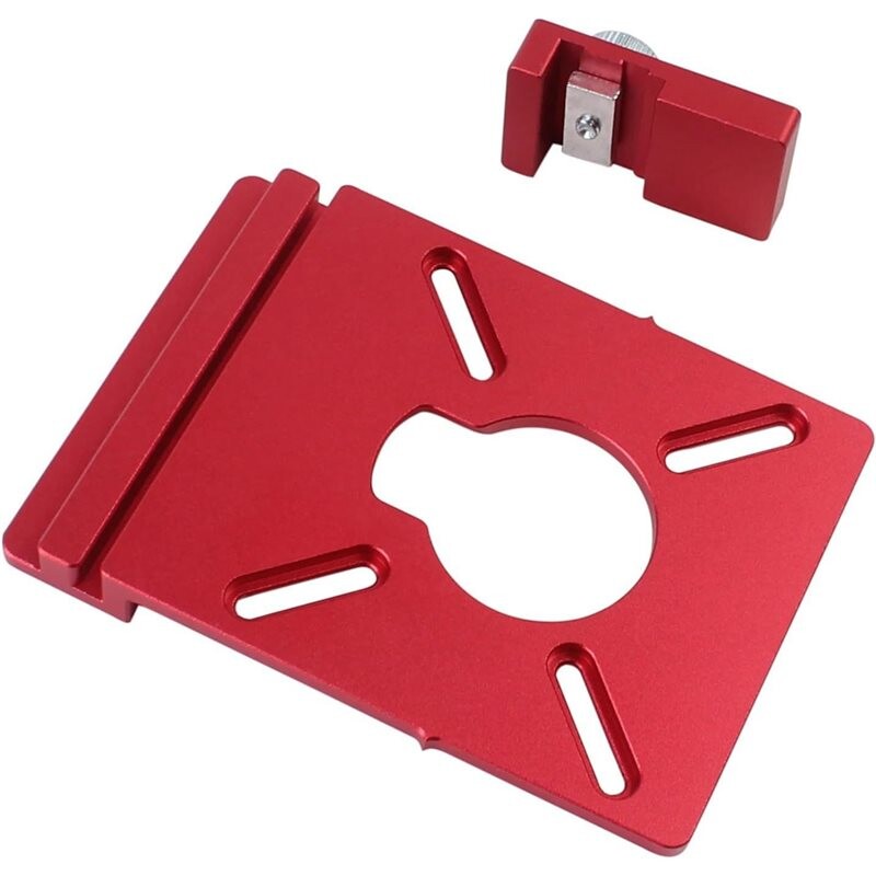 Aluminium Router Guide Aluminum Router Guide Rail Adapter with Limiter Rail Stop for Fixed ...