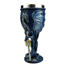Dragon Goblet Dungeons and Dragons Gift Holy Grail Wine Goblet Flying Dragon Sword Goblet