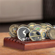 Coin Display Rack Coin Collecting Rack Wooden Coin Collecting Rack for Desk