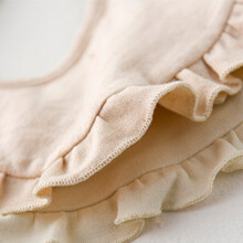Gentle Double Layer Cotton Baby Bibs for Newborns, Teething & Drooling, Brown
