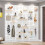 Solid Wood Pegboard Organizer 60x80cm Green Wall Mounted Tool Storage for Garage Home Office 3