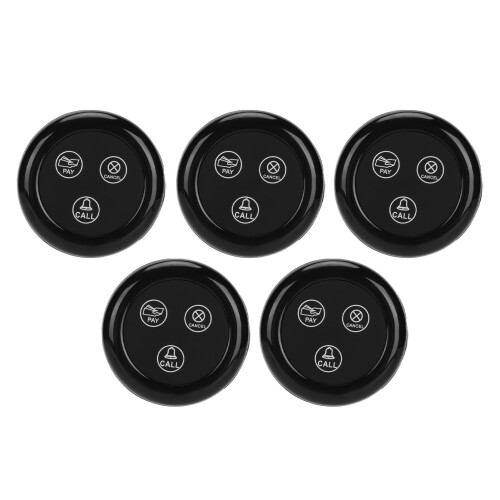 Wireless Caregiver Pager Call Button 5pcs Waterproof 433MHz 330m Range 1
