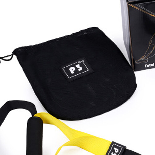 Black Yellow Elastic Stretching Strap