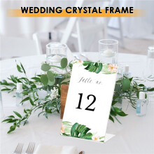 5Pcs Office Acrylic Display Leaflet Stands Counter Plastic Message Board Menu COLLEGE Holder for Business Poster