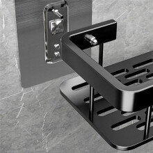 Bathroom Shelf Triangular Shelf Punch-Free Corner Shelf Suction Cup Tripod 2 Pcs
