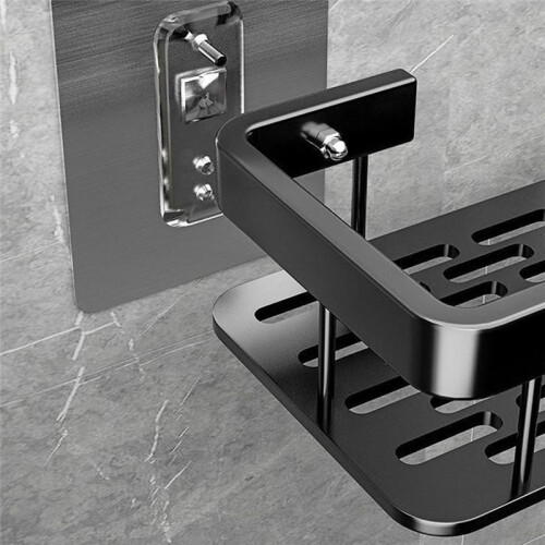 Bathroom Shelf Triangular Shelf Punch-Free Corner Shelf Suction Cup Tripod 2 Pcs