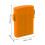 USB Rechargeable Windproof Cigarette Lighter Case 105x83x23mm Orange 7