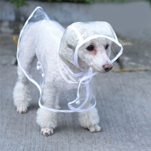 XL-Pet Dog Puppy Transparent Rainwear Raincoat Pet Hooded Waterproof Jacket Clothes Soft Dog Raincoat Puppy Rain Poncho
