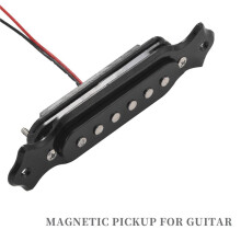 4X Magnetic Acoustic Pickup for Guitar Black