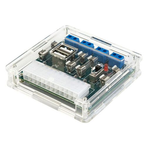 2X HU-M28W ATX Power Board Computer Supply Adapter Module 24Pin 5A USB Interface for Desktop Computer PC with Case 1
