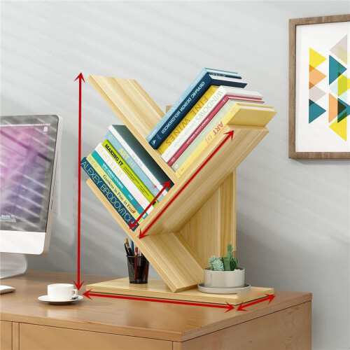 Tree Shaped Bookshelf Solid Oak