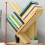 Tree Bookshelf Solid Wood 3-Tier Space Saving Organizer, Light Walnut 4