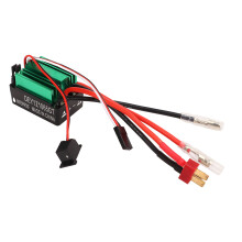 65A Wasserdichter gebürsteter ESC für RC-Crawler-Schiff 43x30x28mm Schwarz Grün