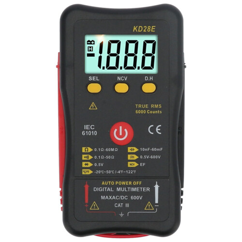 KD28E RMS reale DMM 10nF-60mF, Nero, 164 g 1