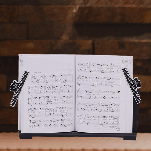 Piano Music Stand for Electronic Keyboard with Clear Viewing Angle and Foldable Compact Design 1