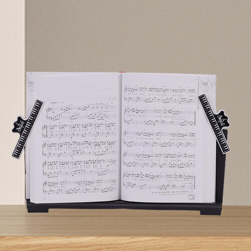 Piano Music Stand for Electronic Keyboard with Clear Viewing Angle and Foldable Compact Design 2