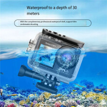 2X WiFi Anti-Shake Action Camera 5K 30FPS Doppio Schermo 170 Grandangolo 30M Fotocamera Sportiva Impermeabile con Telecomando