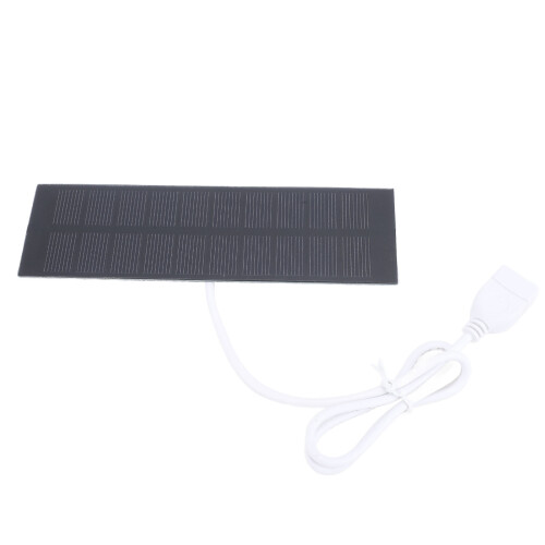 1W Tragbares Solar-Panel-Ladegerät 5V USB Licht Ventilator Outdoor 2