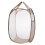 (Beige) Foldable Mesh Laundry Basket - Large Capacity 4