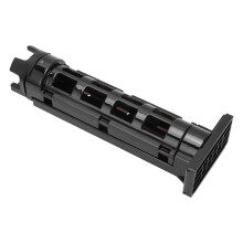 Supporto per canne da pesca con portalure, in ABS, alto 28 cm, nero