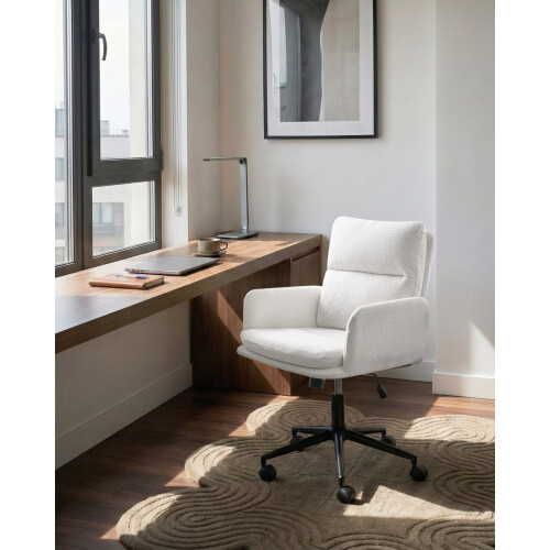Beliani Office Chair CONSTANTIA Off-White 1