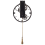 Beliani Pendulum clock MARCOTE Metal Gold 4