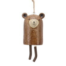 Resin Raccoon Animal Hanging Wind Chimes for Garden Decor 198g