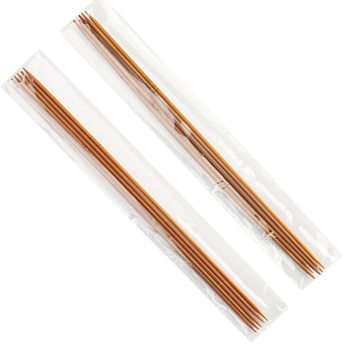 Premium Circular & Straight Knitting Needle Set, 20cm, Multiple Sizes and Bamboo Material 2