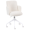 Beliani Office Chair DRYDEN Boucle Off-White 4
