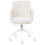 Beliani Office Chair DRYDEN Boucle Off-White 5